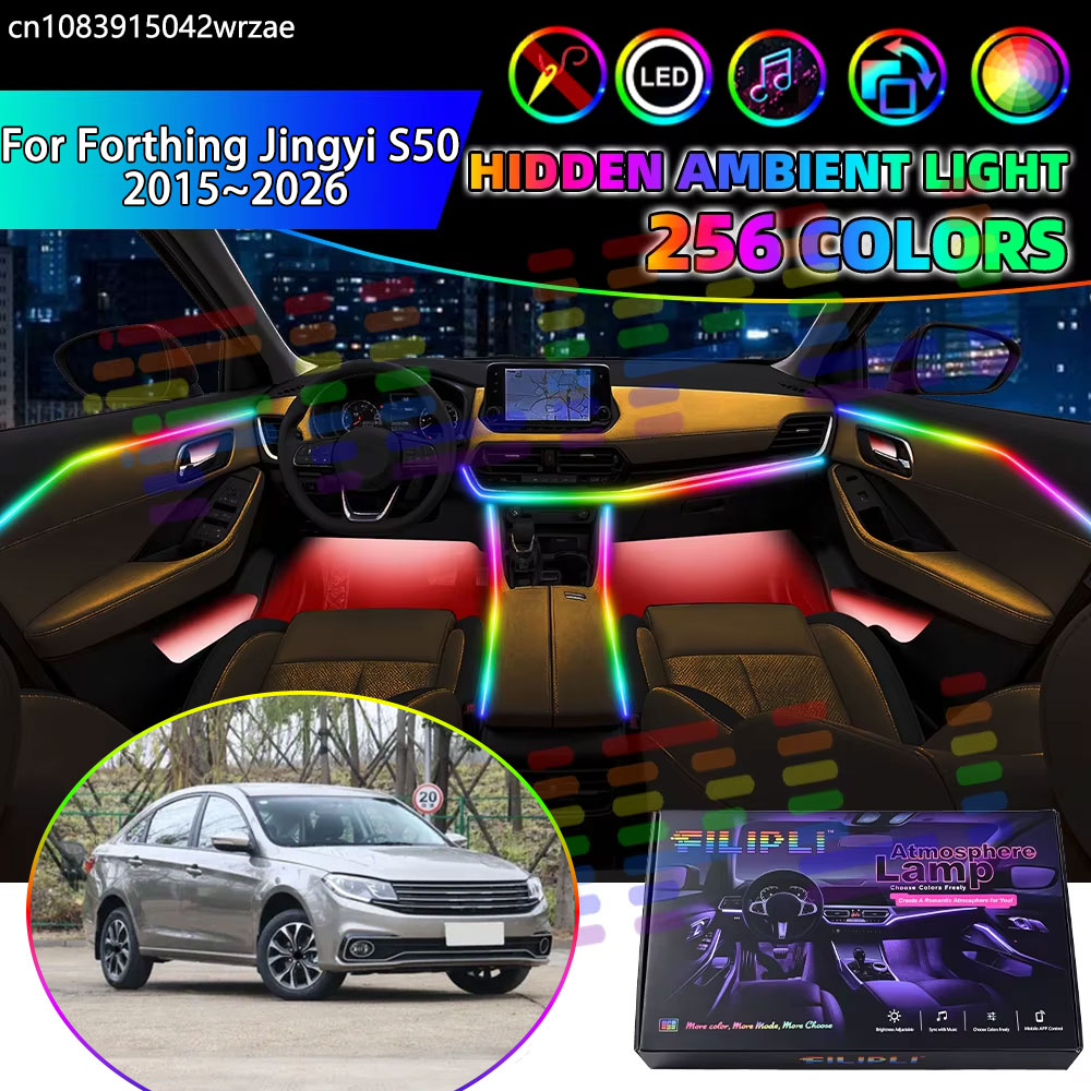 Led Ambient Interior Car Lights App Control - Para Forthing Jingyi S50 2015~2026 EV