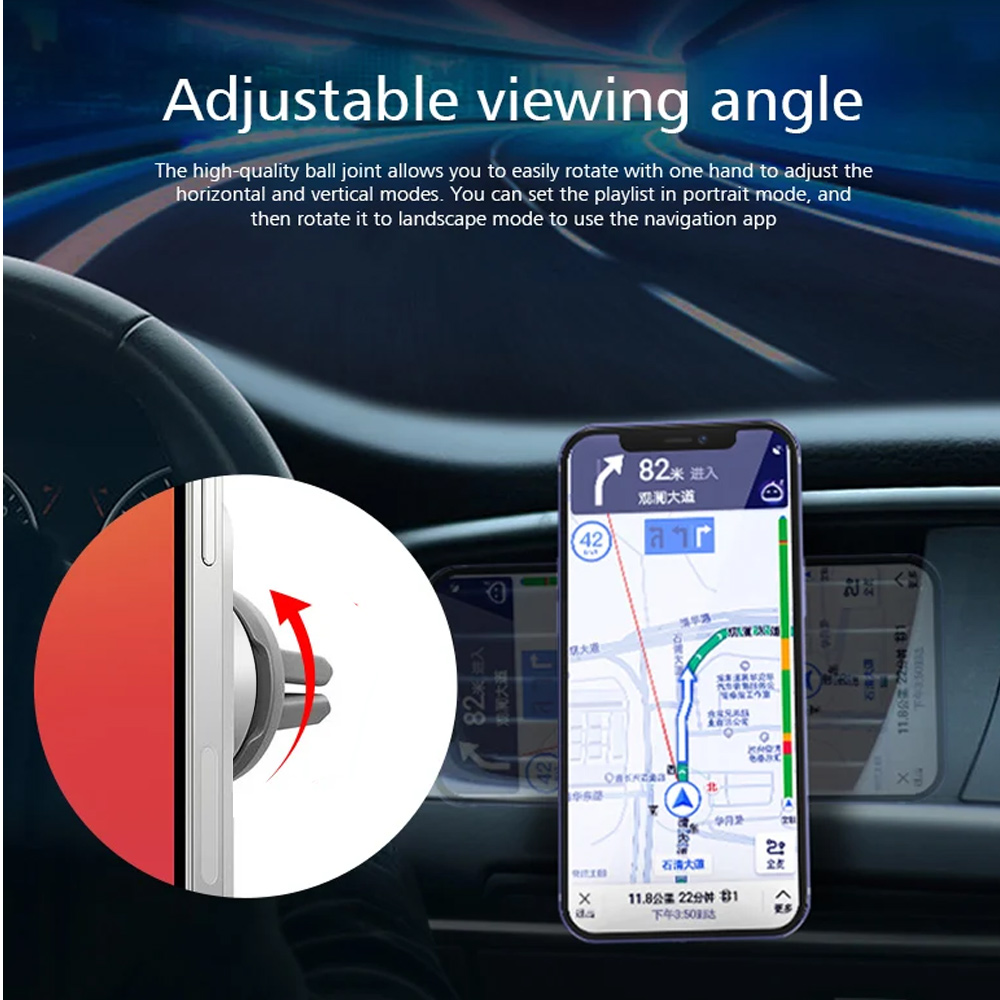 Cargador inalámbrico magnético - Wireless Car Charger Mount Fast Charging reseña y precio