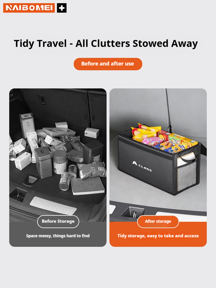 Caja de almacenamiento plegabl - Car Trunk Organizer Foldable Storage Box reseña y precio