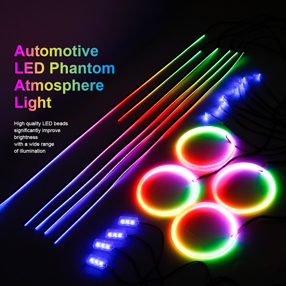 Luz Ambiental para Automóvil 6 - Led Ambient Interior Car Lights App Control reseña y precio