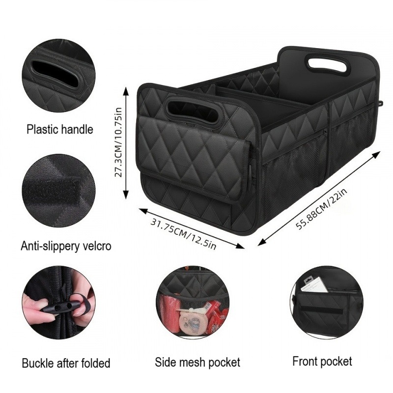 Organizador de Maletero para S - Car Trunk Organizer Foldable Storage Box reseña y precio