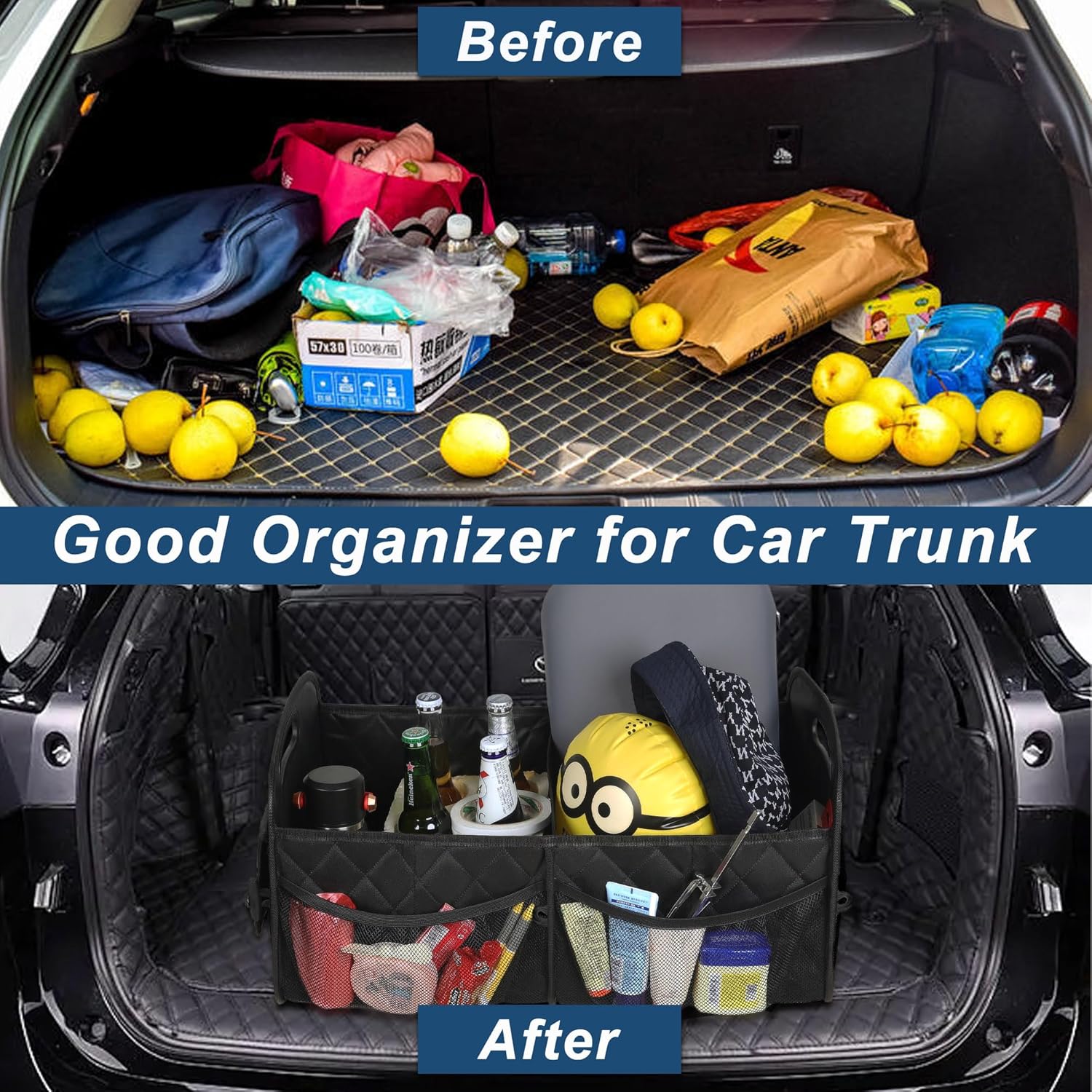 Organizador de Maletero para S - Car Trunk Organizer Foldable Storage Box reseña y precio