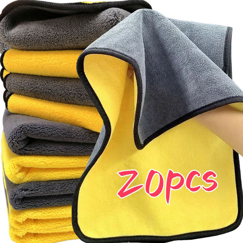 Paños de microfibra gruesos de - Microfiber Car Drying Towel Super Absorbent reseña y precio