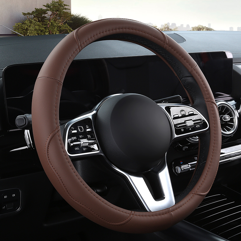 Protector de cuero antidesliza - Car Steering Wheel Cover Anti Slip Breathable reseña y precio