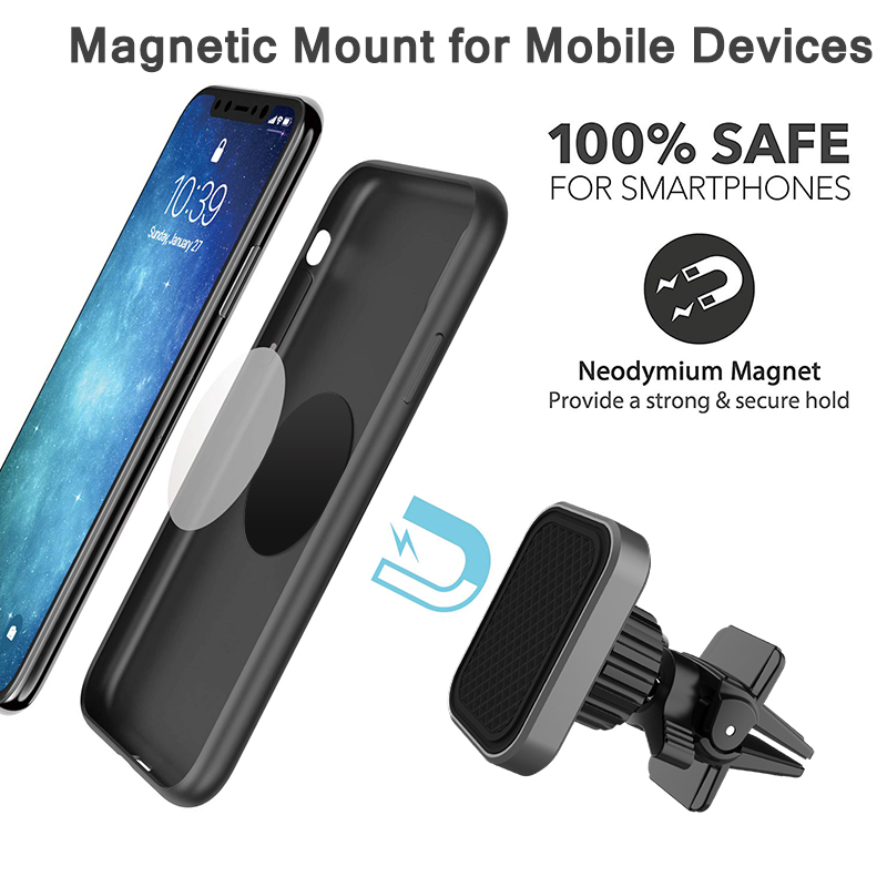 Soporte Magnético Multifuncion - Magnetic Phone Holder For Car Vent reseña y precio
