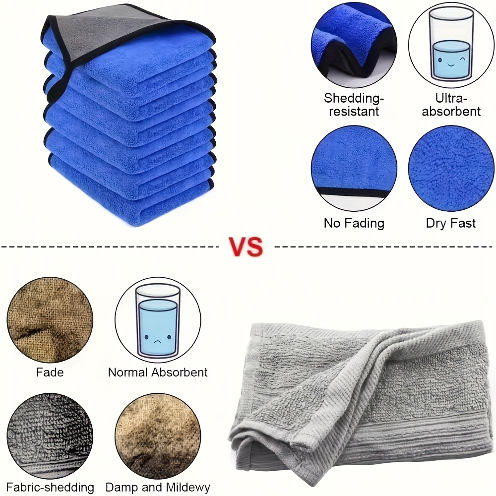 1-10 piezas de toallas de micr - Microfiber Car Drying Towel Super Absorbent reseña y precio