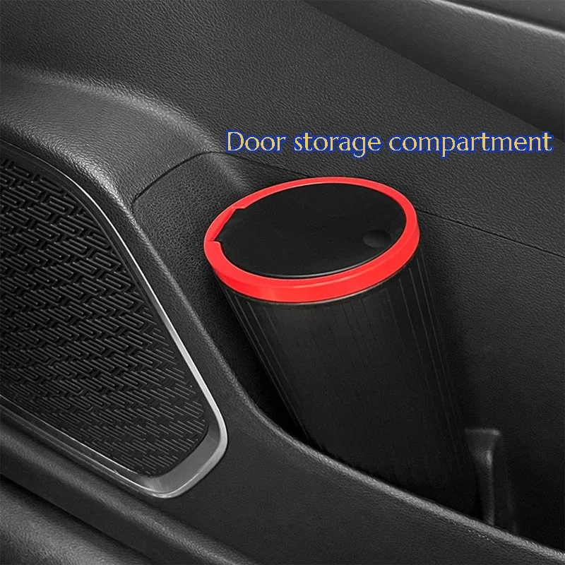 Cubo de basura para coche, caj - Waterproof Car Trash Can With Lid reseña y precio