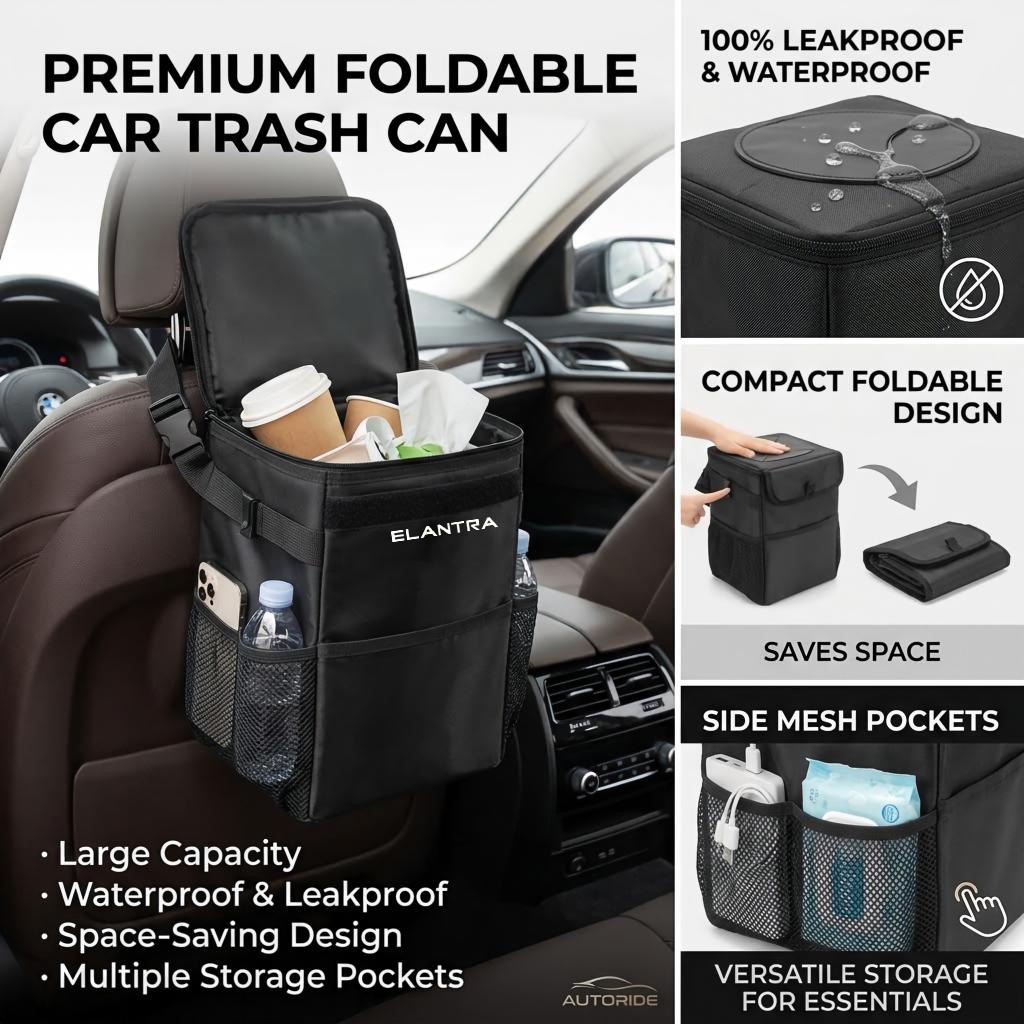 Bolsa de almacenamiento imperm - Waterproof Car Trash Can With Lid reseña y precio
