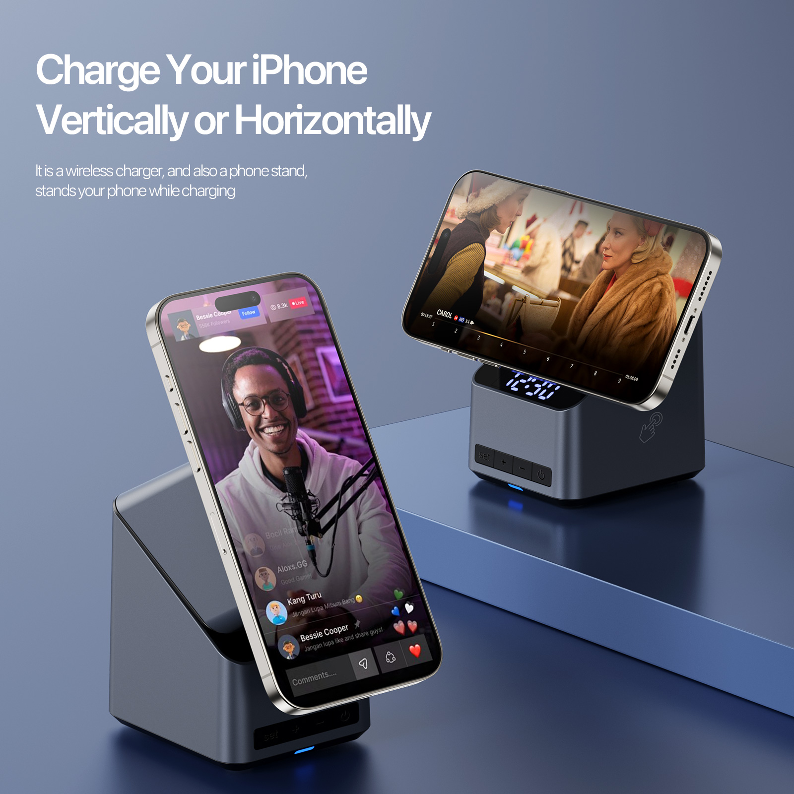 Cargador inalámbrico magnético - Wireless Car Charger Mount Fast Charging reseña y precio