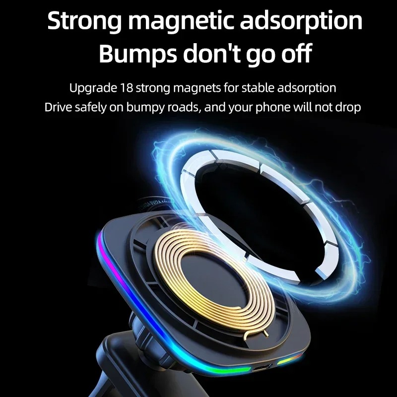 Cargador Inalámbrico Magnético - Wireless Car Charger Mount Fast Charging reseña y precio