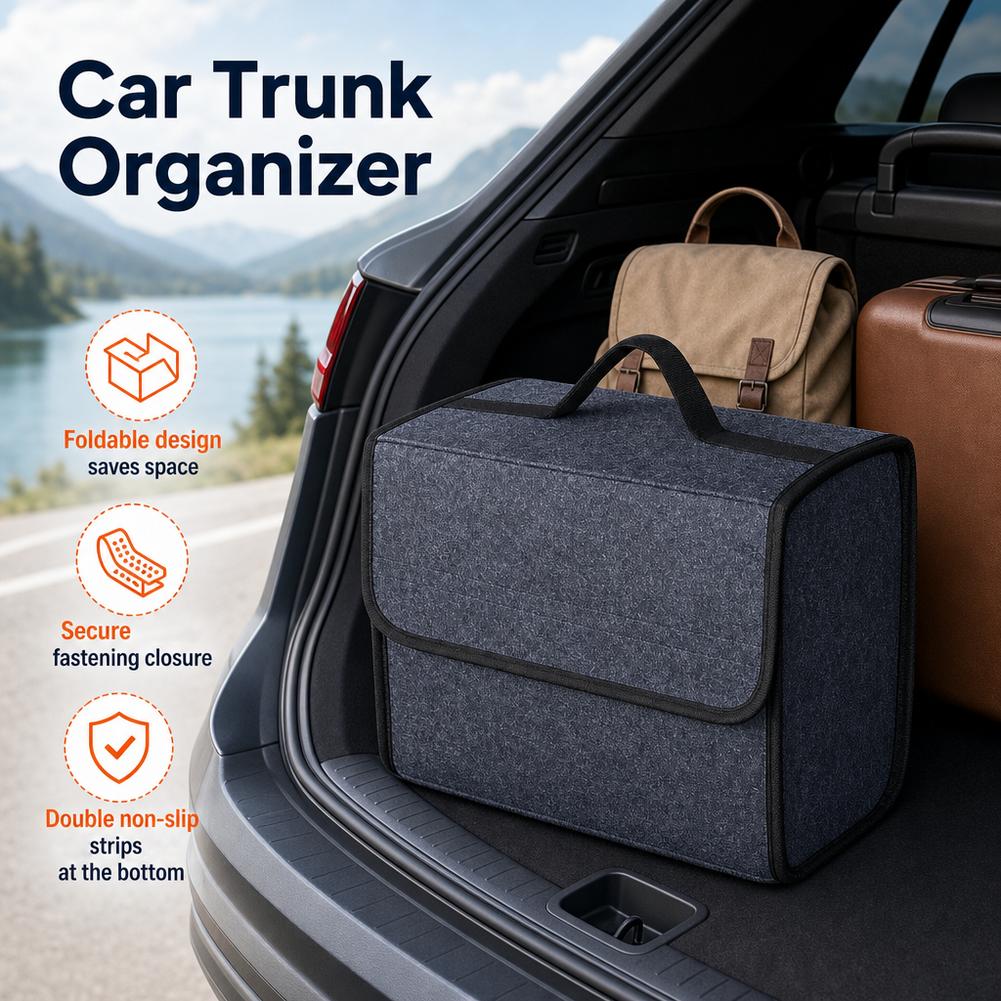Organizador universal para el  - Car Trunk Organizer Foldable Storage Box reseña y precio