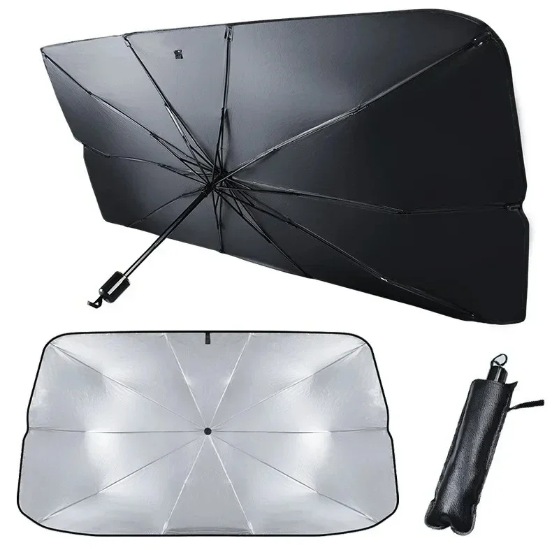 Parasol para parabrisas de coc - Car Sunshade Windshield Umbrella Foldable reseña y precio
