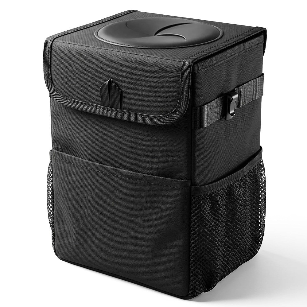 Cubo de basura plegable para c - Waterproof Car Trash Can With Lid reseña y precio