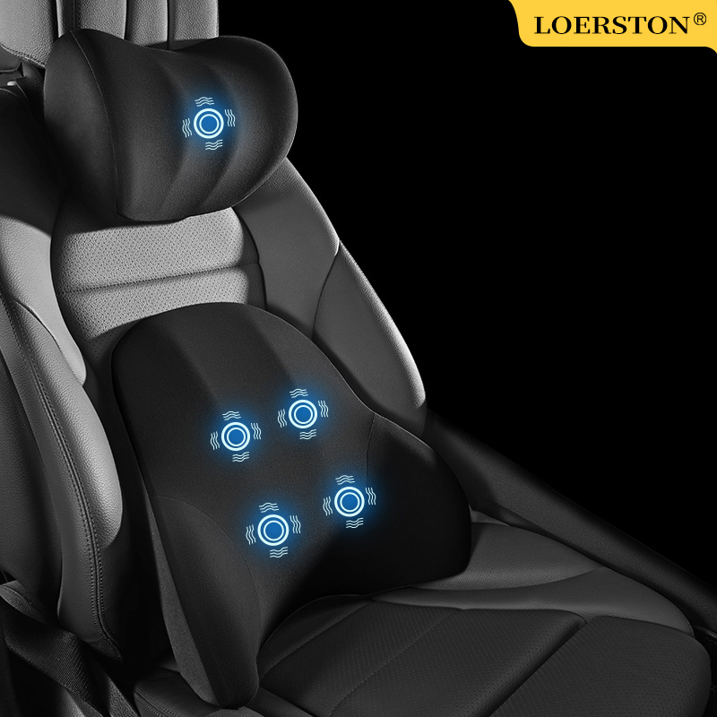Almohadilla de soporte Lumbar  - Memory Foam Car Neck Pillow Lumbar Support reseña y precio